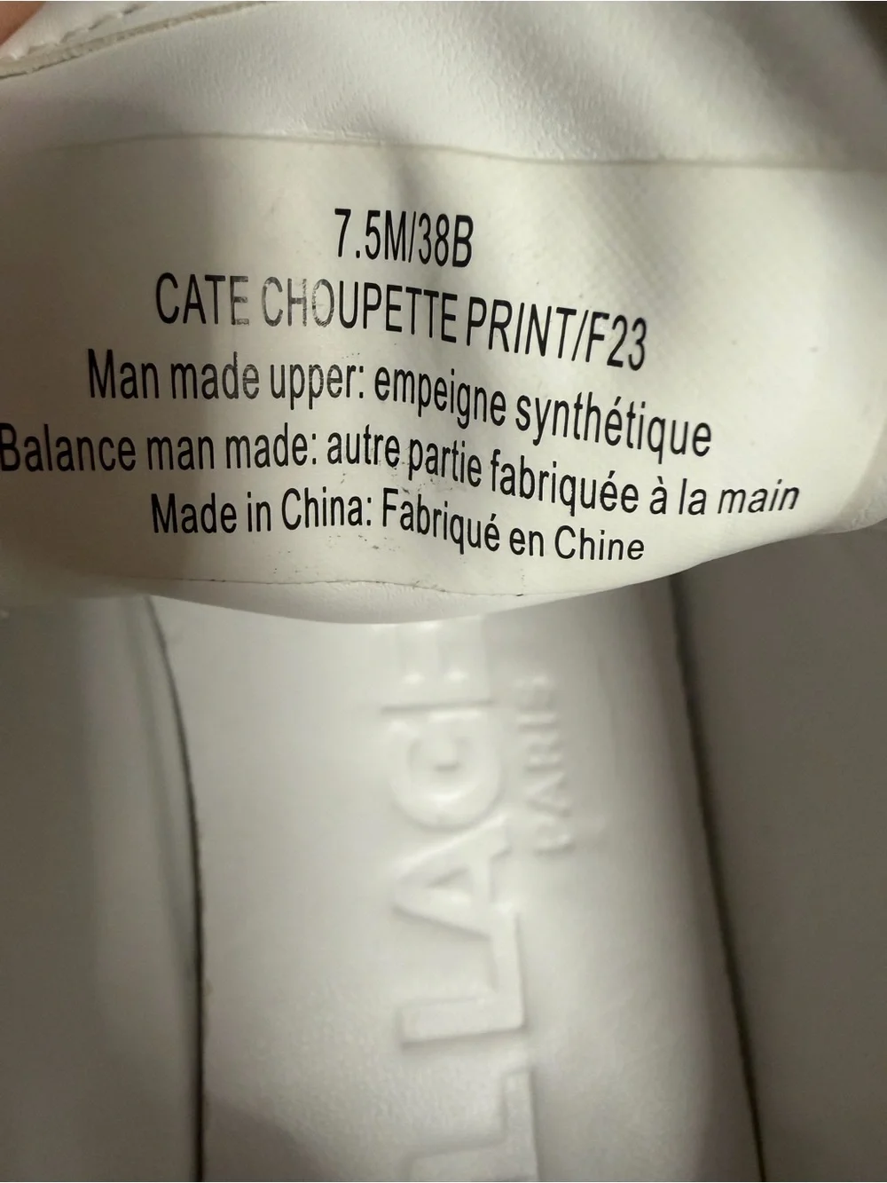 Karl Lagerfeld Paris Woman’s White Low-Top Sneakers with Black Logo Icons Sz 7.5 - Picture 11 of 11